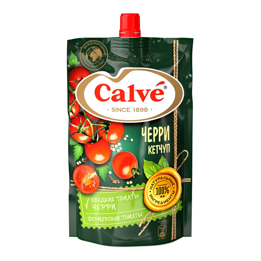 Кетчуп Кальве с помидорами черри 350г