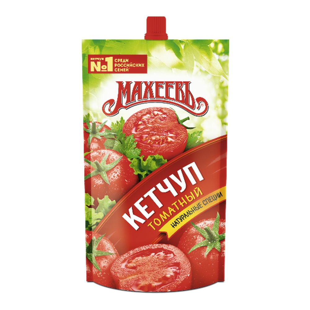Кетчуп Махеевъ Томатный 300г дой-пак с дозатором