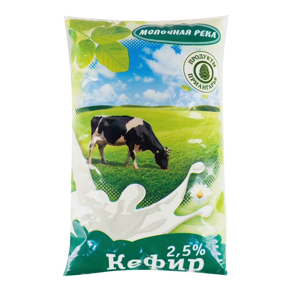 Кефир Молочная река 2,5% 900г п/п