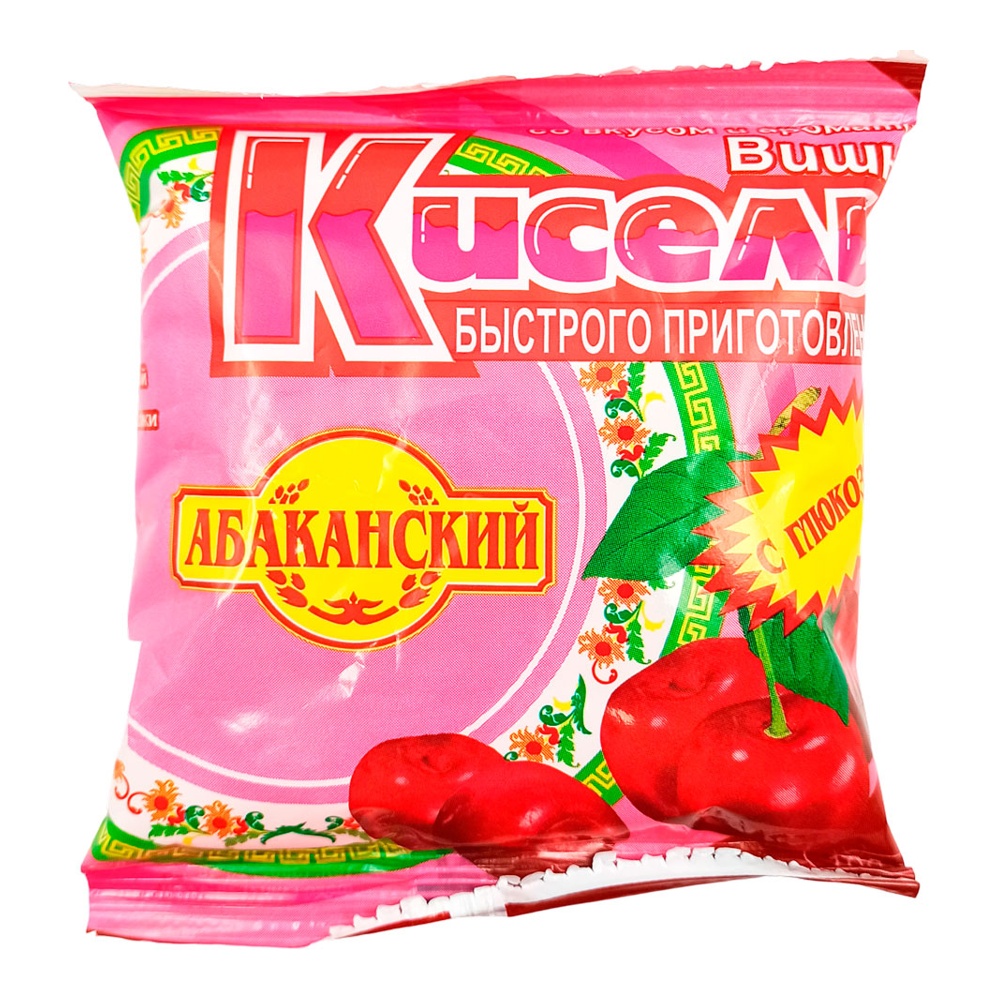 Кисель сухой быстрого приготовления Абаканский со вкусом вишни 100г